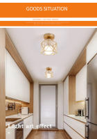 Lámparas de techo Led E27 de hierro forjado para cocina, sala de estar, dormitorio, estudio, balcón, restaurante, café y Hotel, estilo nórdico moderno, dorado y negro - details 3