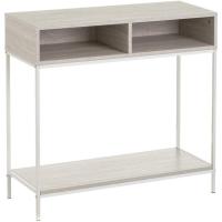 Consola con 2 cajones Metal Blanco y MDF 80x30x75 cm - details 8
