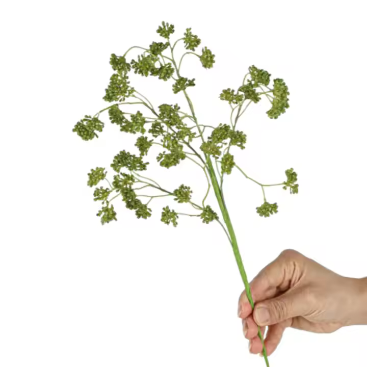 Rama de fruta de acebo Artificial, 4 tenedores, elegante fruta de Milán falsa de plástico, plantas verdes simuladas realistas, decoración de boda - 1