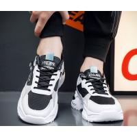Zapatos masculinos nuevos zapatos deportivos con superficie de malla transpirable zapatos de moda para correr con suela gruesa para hombres blancos - details 15