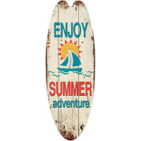 Tabla de surf colgante de madera para playa, decoración de pared de Bar Tropical temática de verano, bienvenido al Paraíso, letrero de puerta para habitación del hogar - details 4