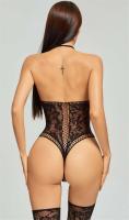 Nueva ropa interior sexy con entrepierna abierta para mujer, cuerpo de calcetín de malla elástica, ropa interior erótica, ropa - details 2