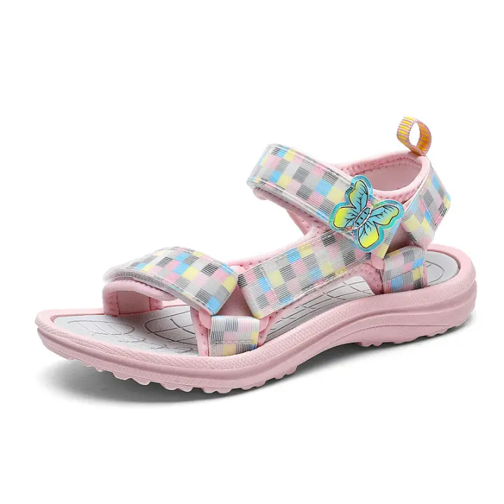 Sandalias de Playa para Niños en Verano Zapatillas de Suela Suave con Velcro - 1