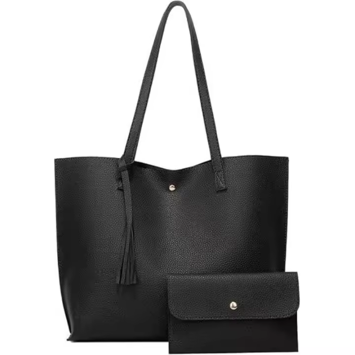 Bolso Grande Mujer Bolso De Universidad Mujer Grande Para Ordenador Portátil Bolsos Bandolera Tote Bolso Shopper Mujer Grande Bolso Grande Mujer Trabajo Grandes Mujer Cuero Pu Tote Bag, 2set - 1