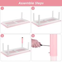 AuAg Juego de mesa multiactividad para niños de 5 piezas, escritorio de estudio para niños, juego de sillas de escritorio para niños, juego de mesa y 4 sillas para niños, altura ajustable - details 25
