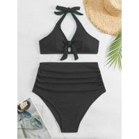 Traje de baño de gran tamaño para mujeres embarazadas, cubierta de vientre de color sólido de moda, vacaciones de primavera caliente - details 9