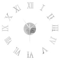 Reloj de pared con espejo acrílico de Número Romano grande 2D/3D, pegatina de moda DIY, relojes de cuarzo, decoración del hogar, pegatinas para el salón - details 8
