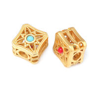 Pulseras de Abalorios Nepaleses Vintage 5PCS Matte Dorado Accesorios de Alta Calidad Rosediy - details 85