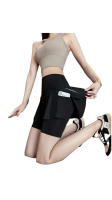 Pantalones cortos deportivos para mujer, Legging con falda para mujer, Legging de yoga con faldas y mallas de tenis para mujer - details 11