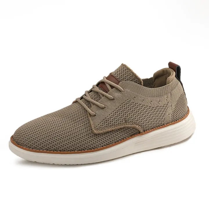 Zapatos casuales para hombre, mocasines con correas, de malla, tejidos con mosca - 1