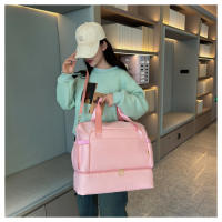 Nueva bolsa de lona impermeable, transpirable y duradera separación en seco y húmedo multifuncional deportes de gran capacidad fitness bolsa de viaje - details 38