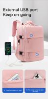 Mochila de viaje para mujer, deportes al aire libre impermeable, bolsa para portátil, mochila de transporte, multifuncional, viajes de negocios, clasificación en húmedo y seco, mochila escolar de gran capacidad - details 9
