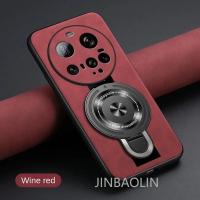 Para Xiaomi 15 ultra funda dura de piel de oveja con soporte de anillo funda protectora trasera para xiaomi 14 mi15 ultra 15 Pro 15ultra - details 4