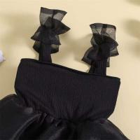 Vestido de Princesa sin Mangas para Niñas de 1 a 6 Años Vestido de Tutú de Tul Mesh con Lazo - details 4