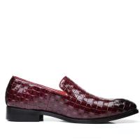 Zapatos casuales italianos del vestido de la PU marrón coreano, mocasines de cuero genuino de los zapatos de los hombres de los deportes - details 10