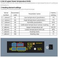 Controlador de incubadora de huevos de HTMC-5, Mini caja de incubación de huevos de temperatura constante, accesorios, controlador de incubadora Egger - details 8