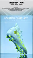Botas de fútbol FG/TF para hombre, zapatos de fútbol profesionales Unisex, entrenamiento de hierba de alta calidad, deporte, ultraligero, antideslizante - details 5