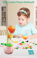 Bloques de construcción DIY para niños y niñas, paquete de flores eternas, plantas en macetas, regalo de cumpleaños, juguetes educativos - details 3
