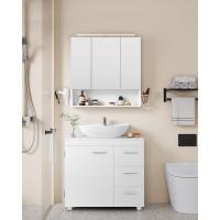 Mueble Bajo Lavabo Armario de Baño con 3 Cajones Diseño Trasero con 2 Compartimentos - details 8