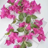 Bougainvillea Multicolor, flor Artificial, accesorios DIY, enredadera Floral realista, pétalos de seda, hojas verdes, flor falsa - details 10