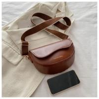 Bolso Crucero de Hombro de Moda de Cuero PU Color Sólido Retro Estilo Pony con Correa Ancha - details 2