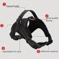 Arnés suave perro, correa ustable el pecho la mano, Collar de chaleco grande para perros pequeños, medianos y grandes - details 4