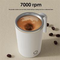 Taza magnética giratoria portátil para persona perezosa, taza mezcladora automática, taza mezcladora inteligente, taza de café con aislamiento térmico - details 1