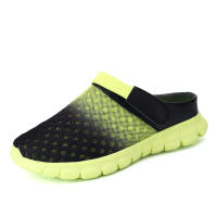 Verano pareja de hombres y mujeres cambia gradualmente sandalias de gran tamaño zapatillas de malla casual agujero zapatos de playa media zapatillas - details 19