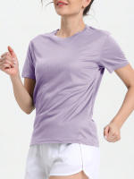 Top deportivo transpirable ultraligero de secado rápido para mujer, Top deportivo de Color sólido para entrenamiento, correr, gimnasio, 2 uds. - details 8