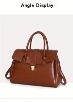 Bolso Cuadrado de Lujo Ligero Retro para Mujer Gran Capacidad con Hebilla - details 12