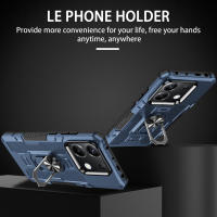 Funda a prueba de golpes para Xiaomi Poco X6 5G / Redmi Note 13 Pro 5G, funda de teléfono con soporte de anillo - details 0