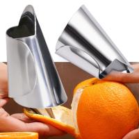 Herramienta de descascarado de dedos de Material de acero inoxidable, cubierta de uñas de hierro, protección práctica, ahorro de esfuerzo conveniente, 5 piezas - details 1
