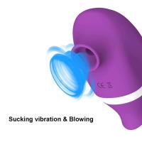 Leten 2 en 1 vibrador de succión para lamer el clítoris para mujeres 10 vibraciones clítoris succionador consolador estimulador juguetes sexuales productos para adultos - details 2