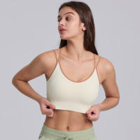 Hamidou-Sujetador de Yoga para mujer, ropa de Pilates de alta intensidad a prueba de golpes, con correas de hombro cruzadas absorbentes de golpes, para gimnasio - details 36