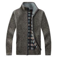 Chaqueta de Punto Gruesa para Hombres Estilo Casual de Invierno Cardigan de Lana con Cremallera Completa - details 6