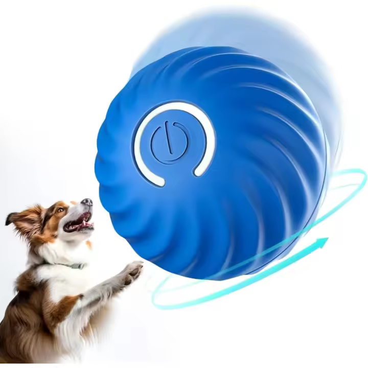 Bola de Juguete Interactiva para Gatos, Pelota Interactiva,Carga USB Giratoria Automática de 360 Grados, Divertido para Gatitos - 1