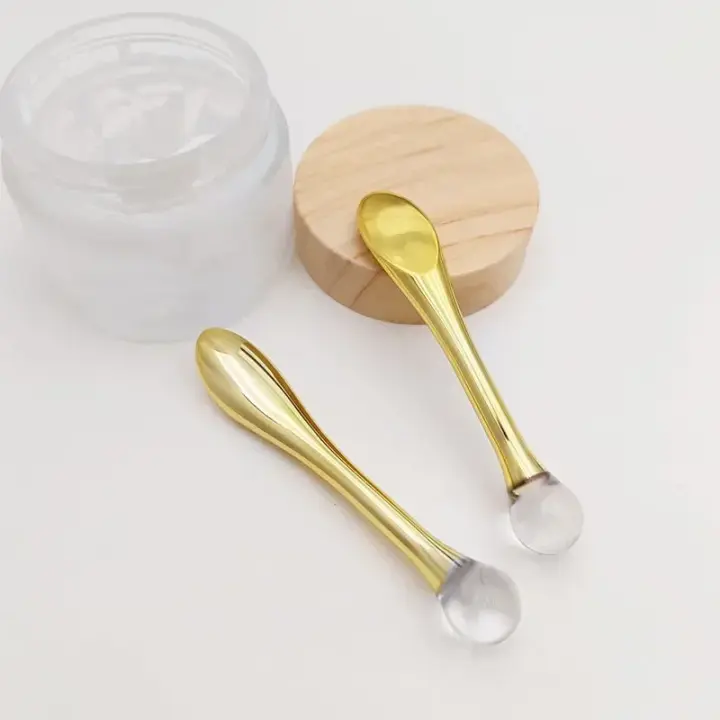 Cuchara aplicadora de Crema para Ojos, rodillo transparente, palo de masaje, espátulas cosméticas, máscara Facial antiarrugas - 1