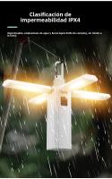 Luz de Campamento Plegable Multifunción con Indicador de Carga: 4 Hojas, Fuente de Poder Inalámbrica y Iluminación Antiestrabismo para Aventuras al Aire Libre - details 10