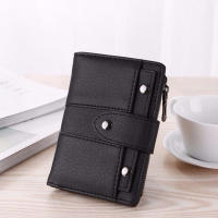 Cartera de Mujer Corta de Lujo PU Cuero Bolso Pequeño Elegante con Bolsillo para Tarjetas Monedero para Mujeres - details 2