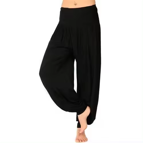 Pantalones de yoga deportivos de algodón para mujer. - 1