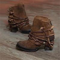 Botas martin de otoño e invierno para mujer, zapatos de tacón alto, botas cortas de estilo vintage para mujer - details 4