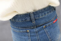 Falda Vaquera Mujer 2025 Primavera - Falda Tubo Ajustada con Abertura Trasera, Denim Elástico de Alta Calidad, Corte A-Line Mid-Length para Estilo Casual o Elegante - details 36