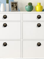 Tirador de cerámica para cajón de cocina, Pomo de puerta de armario de dibujos animados redondos de calabaza, muebles modernos, 36mm, 1 unidad - details 1