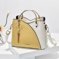 Bolso de mano de nueva tendencia, versión coreana, color contrastante, gran capacidad, bandolera de hombro a la moda, bolso de mujer - details 6