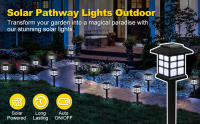 8pcs Luces de Césped Solar Luces LED para Jardín al Aire Libre Ideal para Pasillos, Patios, Bodas, Fiestas Decoración de Valla - details 0
