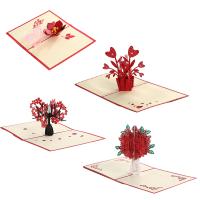Tarjeta de Amor 3D Pop Up Greeting de San Valentín Cumpleaños Aniversario para Parejas - details 1
