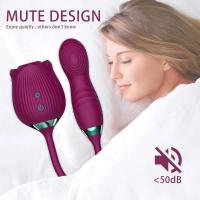 Lamiendo Rose-vibrador estimulador del clítoris Oral NippleThrusting consolador 2 en 1 juguete para mujeres productos sexuales para adultos - details 5
