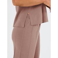 2025 Conjunto informal de punto para mujer: suéter de punto sin mangas + conjunto de dos piezas con pantalones de pierna ancha - details 29