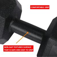 Mancuernas hexagonales para culturismo, Juego de 2 unidades, 5KG, revestimiento de vinilo, para FITNESS, envío desde Europa - details 4
