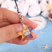 Cordón de cadena para teléfono con forma de pez, llavero de criatura marina, cuerda colgante para teléfono, cadena para teléfono móvil con estrella de mar Kawaii, joyería para teléfono - details 6
